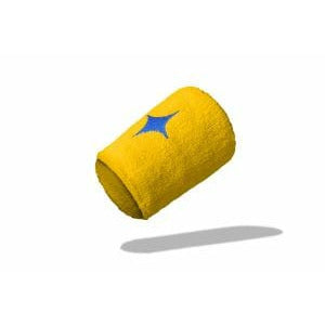 Muñequera Stravie Amarilla Estrella Azul