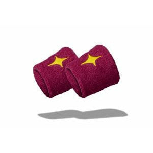 Muñequera Stravie Morada Estrella Amarilla 2Pzs